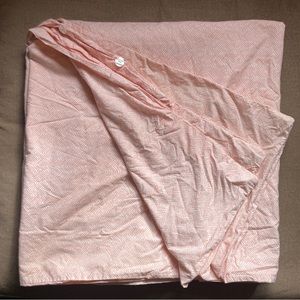 John Robshaw Queen Duvet Chevron Rose